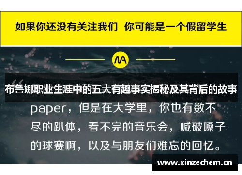 布鲁娜职业生涯中的五大有趣事实揭秘及其背后的故事